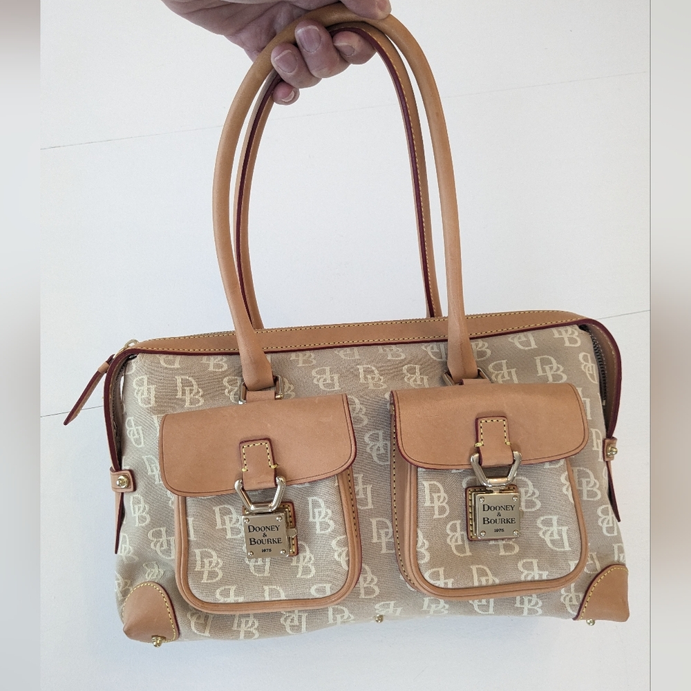 DOONEY & BOURKE Signature Double Pocket Satchel